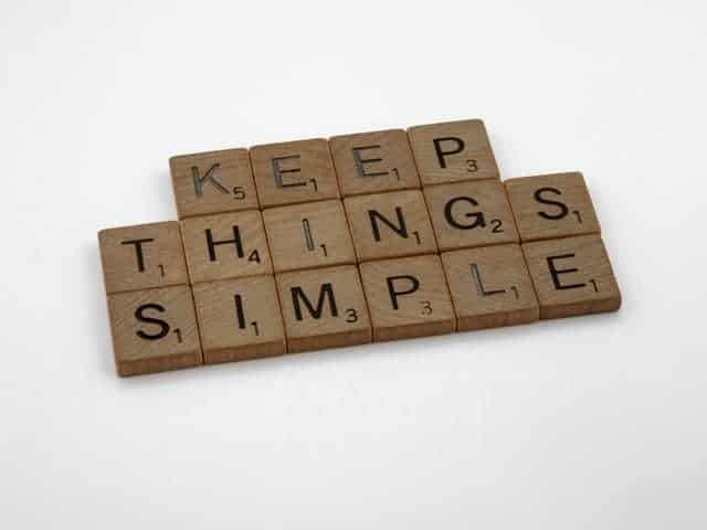 Scrabble blocks: Keep things simple